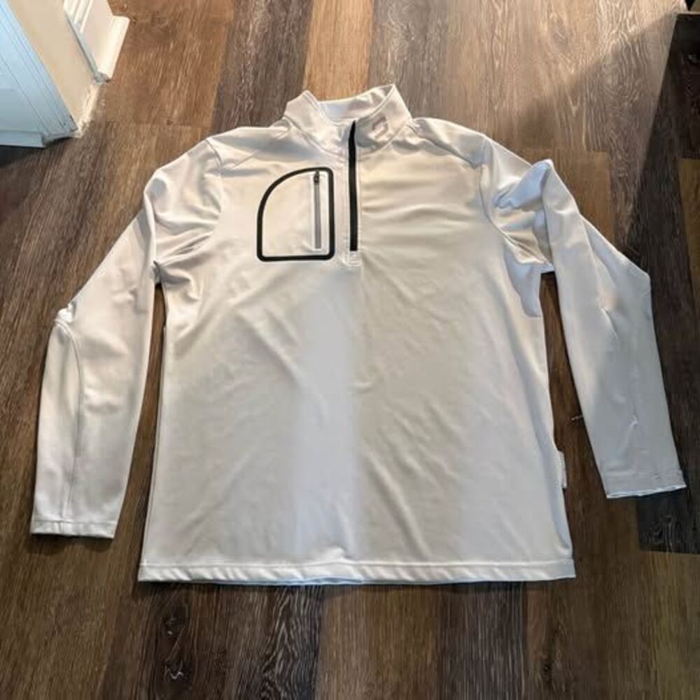 Druids medium White Quarter-Zip Pullover